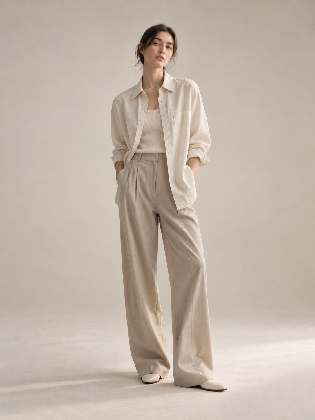 Natural Relaxed Overshirt